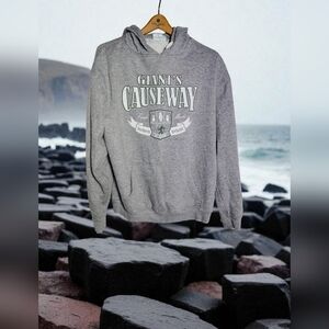 Lansdowne Sz L Gray Giant's Causeway Northern Ireland Hoodie